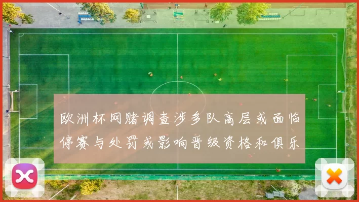 欧洲杯网赌调查涉多队高层或面临停赛与处罚或影响晋级资格和俱乐部财政