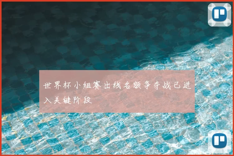 世界杯小组赛出线名额争夺战已进入关键阶段